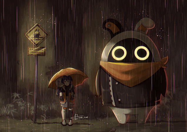 Waiting personal artwork features Wise, Belle and Eous from Zenless Zone Zero